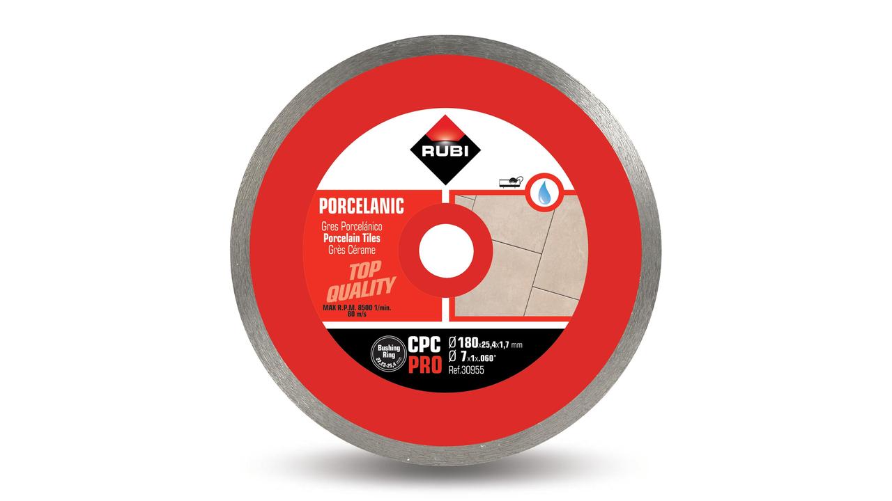 Rubi 30956 CPC-200 Pro 200 mm x 25,4 mm Sierra de diamante para porcelana