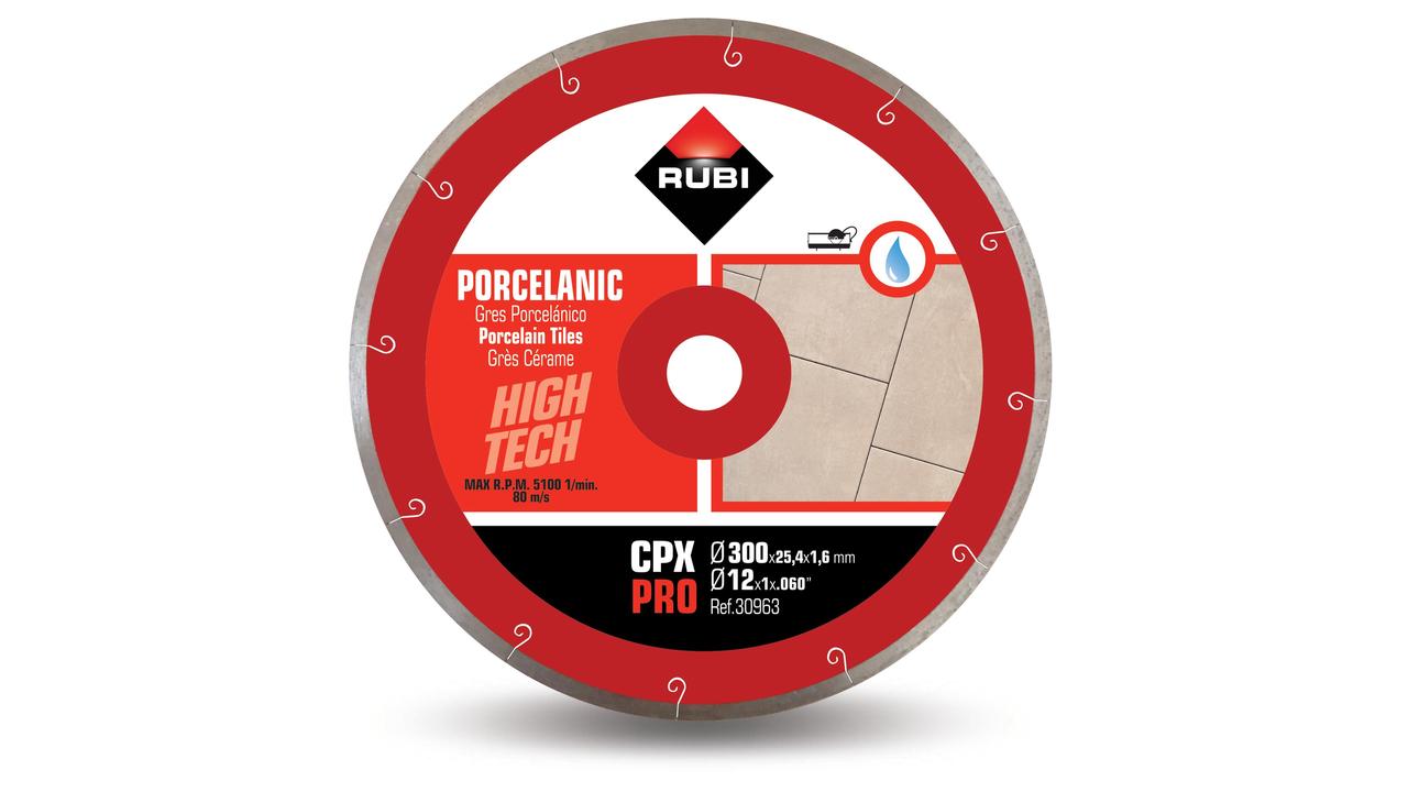 Rubi 30964 J-SLOT CPX-200 Pro 200 mm x 25,4 mm Sierra de diamante para porcelana