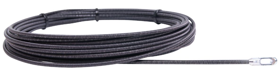 Runpotec 30010 Muelle de tracción de acero Ø 4 mm con argolla de tracción estándar 10 m
