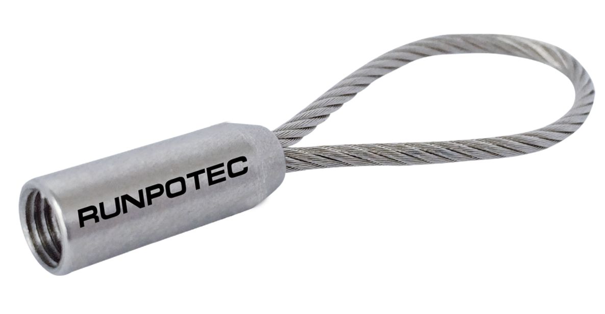Runpotec 20427 Lazo de tracción de acero inoxidable RTG6 2mm