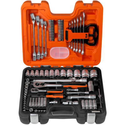 Bahco S910 Juego de vasos de 1/4"-1/2" hexagonal métrico de 4-32 mm - 91 piezas