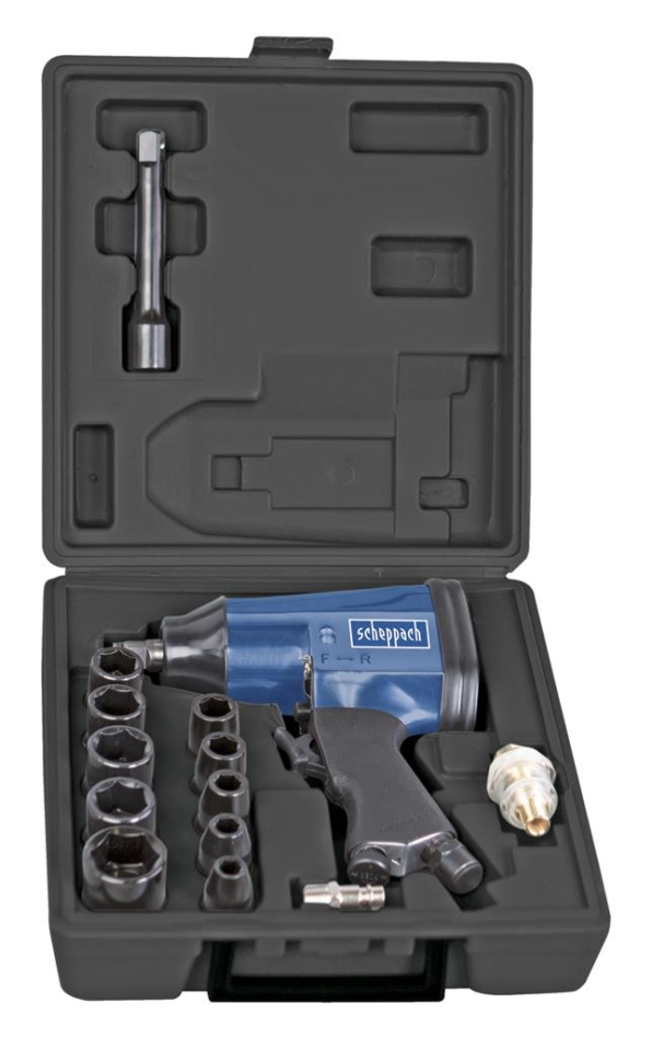 Scheppach 7906100717 Llave de impacto 1/2" + accesorios