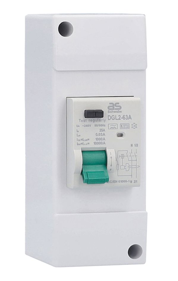 Schwabe 61565 Camping RCD FI 25A, 30mA, Tipo A 2 polos