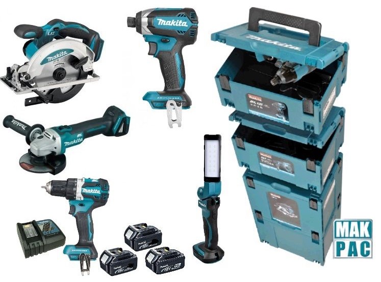 Makita DLX8000J Comboset 18V 3 x 5.0Ah - Las últimas máquinas combo 5.0 AH