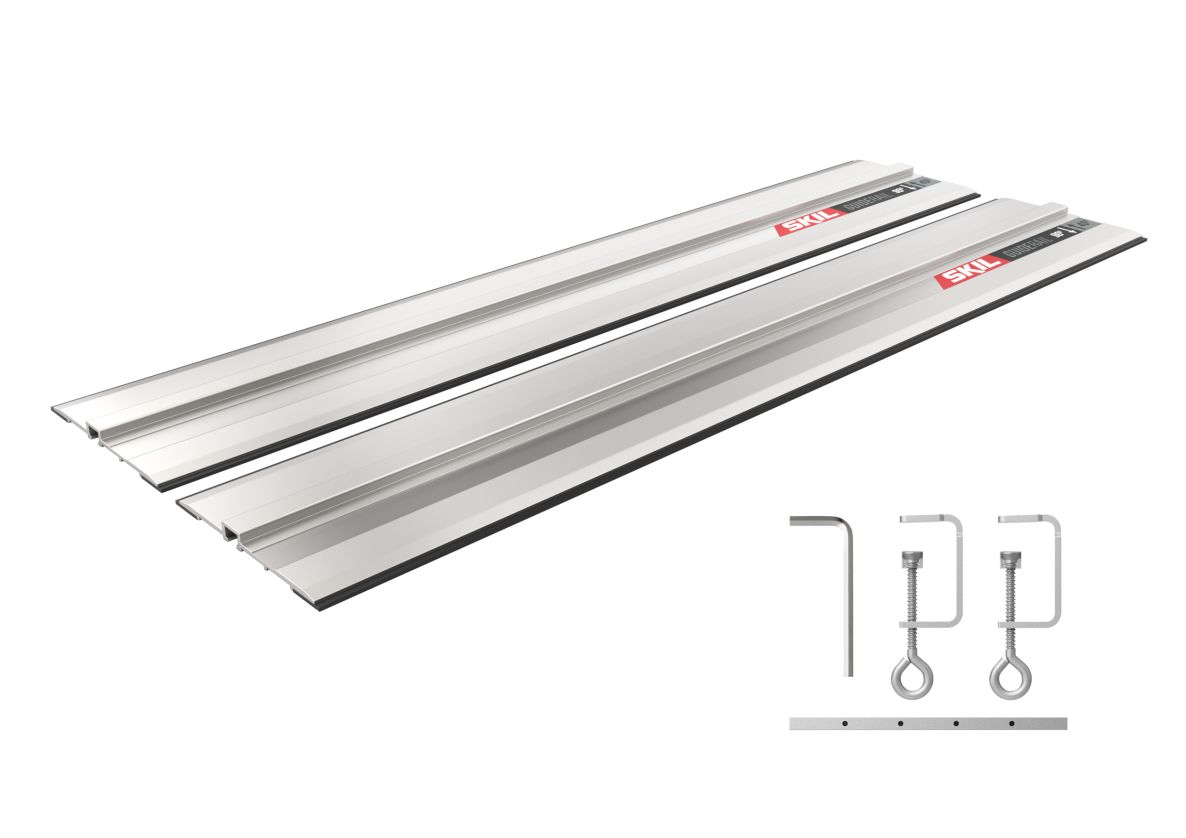 SKIL 2610S01668 Carril guía / regla 1400 mm aluminio para sierra circular 3571