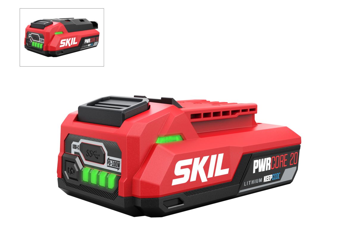 SKIL BR1E3142AA Batería Keep Cool de 20V 2.0Ah con USB-C de 2 caras PWRCORE 20