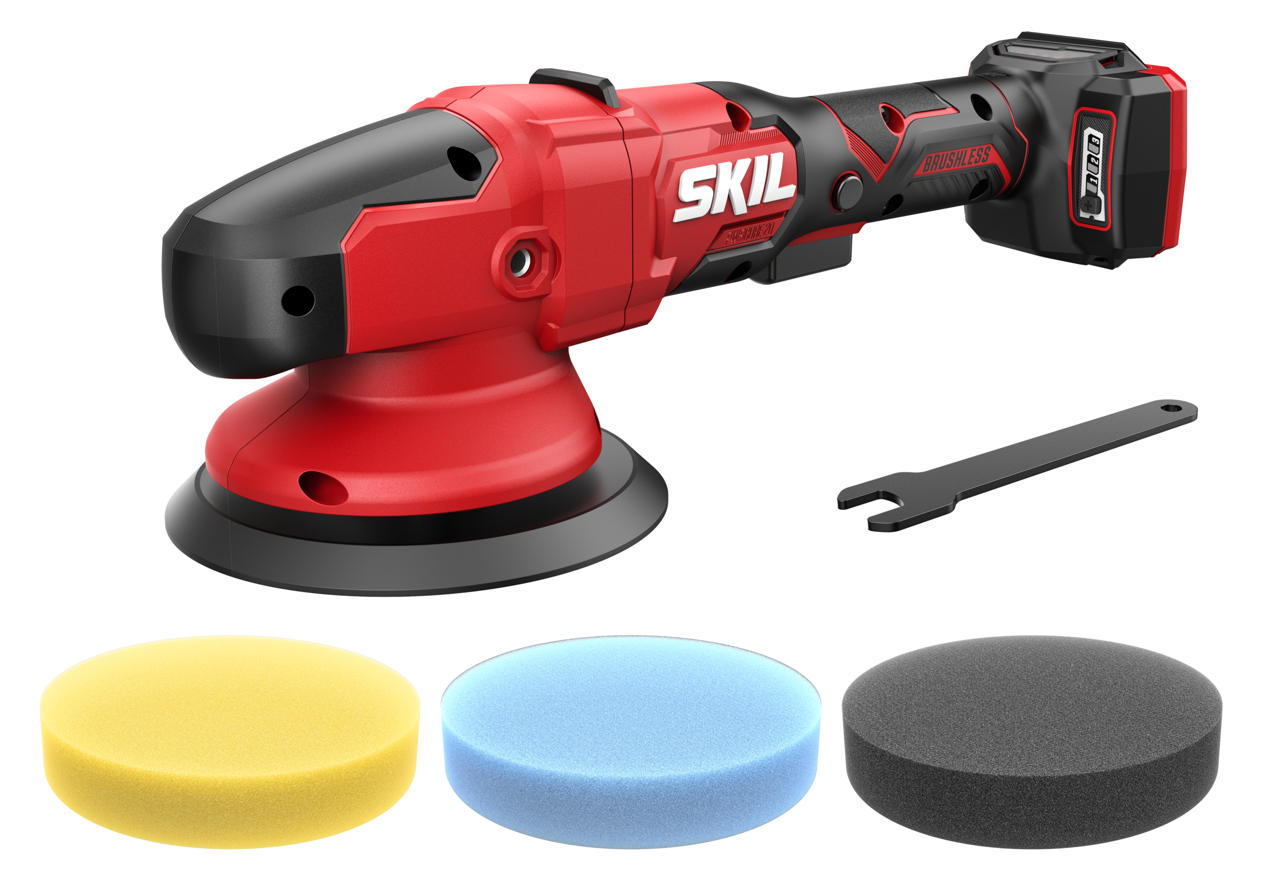 SKIL SR1E3790CA Pulidora excéntrica a batería 20V sin escobillas excl. baterías y cargador 