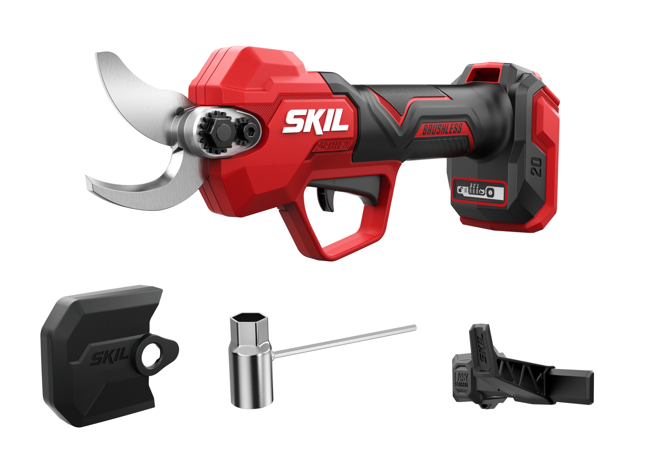 SKIL GV1E0620CA Tijeras de podar sin cable 20V sin escobillas excl. baterías y cargador