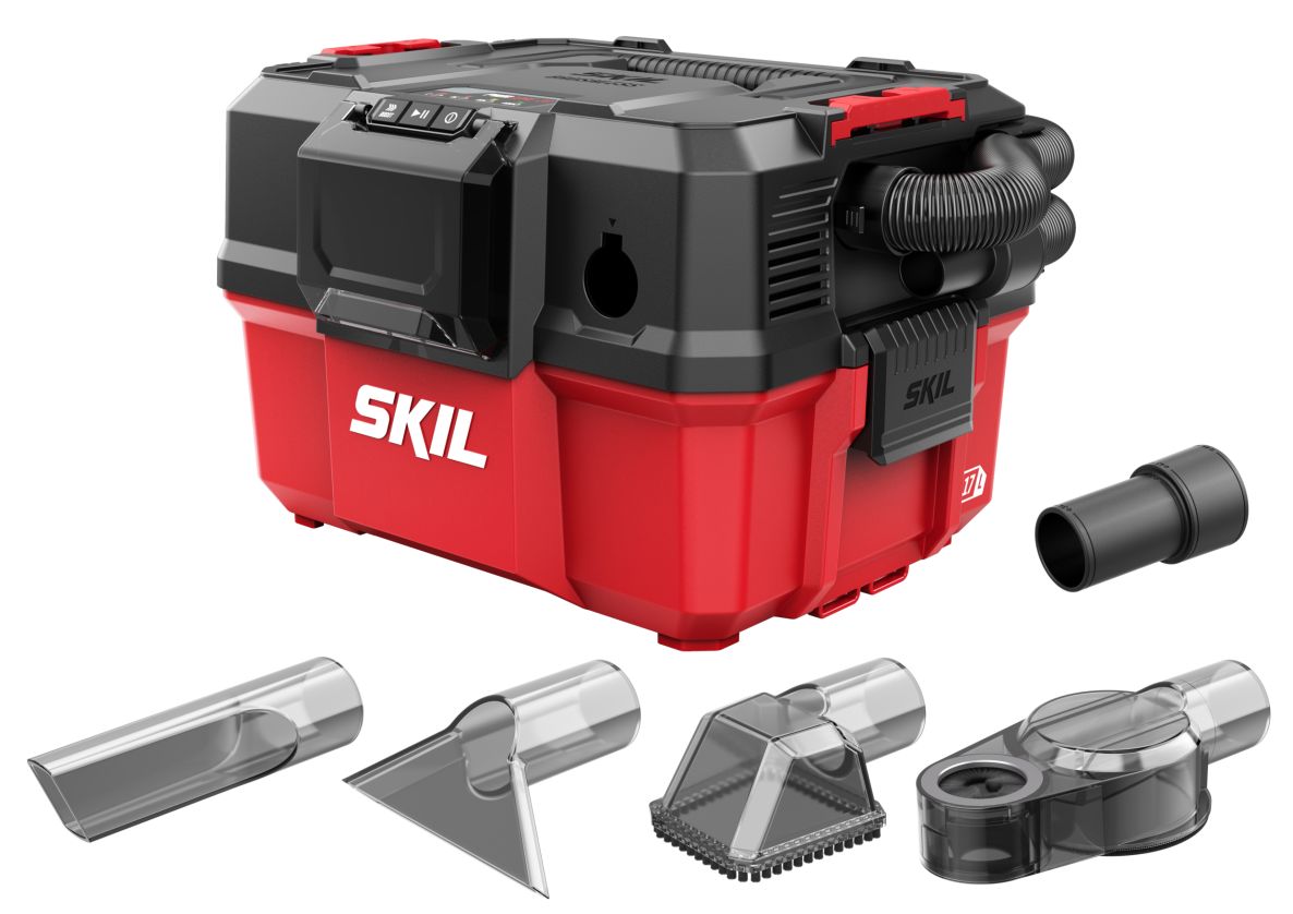 SKIL VA1E3168CA Aspiradora en seco y h&uacute;medo a bater&iacute;a 20V L-class brushlesss excl. bater&iacute;as y cargador en caja