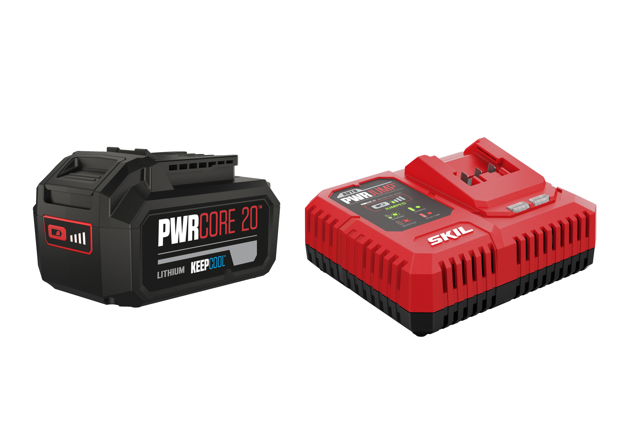 SKIL BC1E3111AA Set de arranque 20V 4.0Ah Batería Keep Cool + cargador rápido PWRJump PWRCORE 20