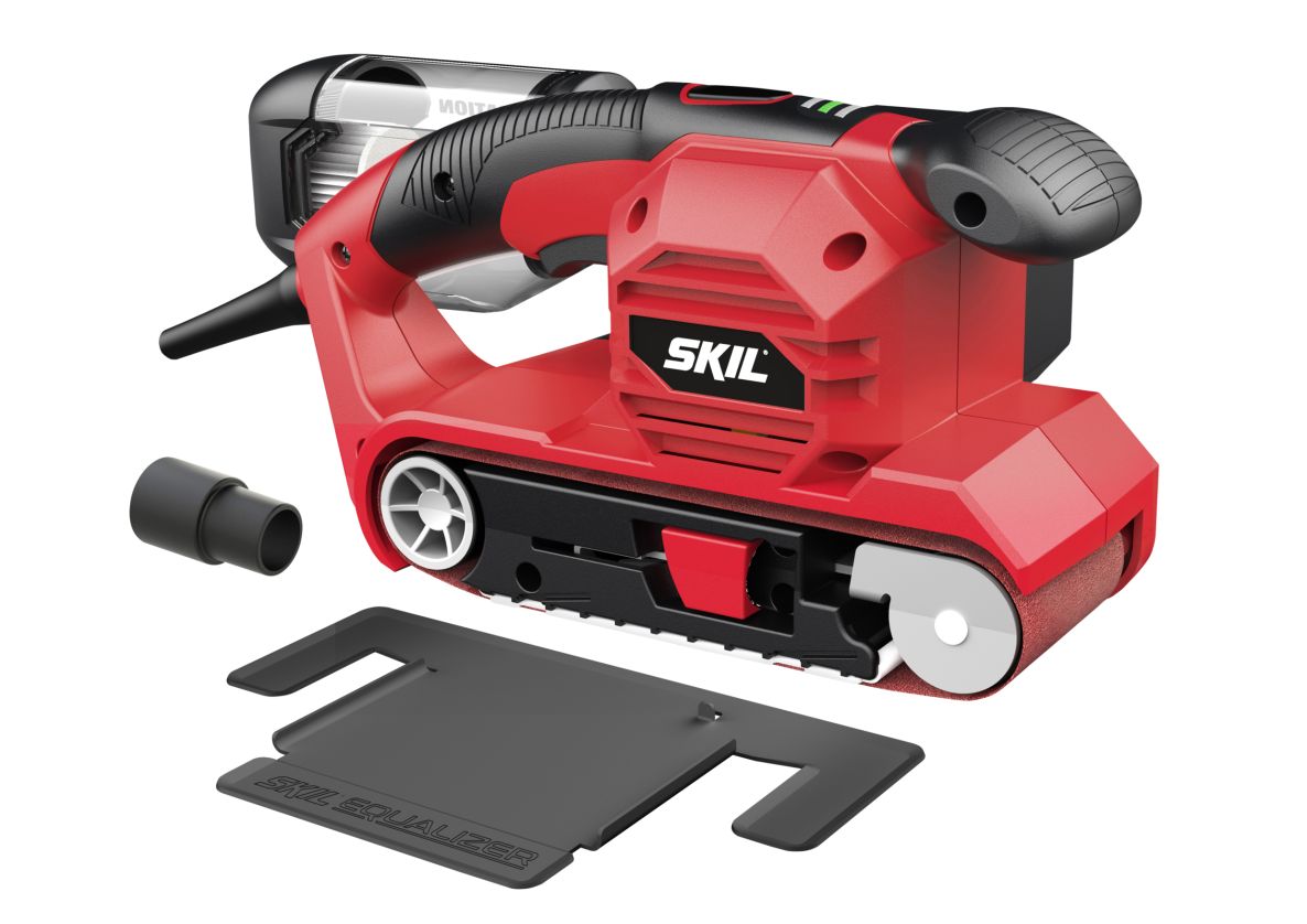 SKIL SR1E7615AB Lijadora de banda 76mm x 457mm 710W + bastidor de lijado