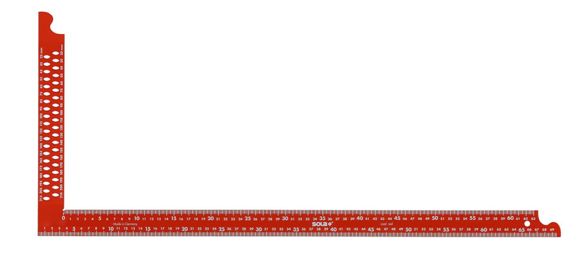 Sola 56132401 ZWCA 1000 Gancho de carpintero 1000x380mm con agujeros de marcado