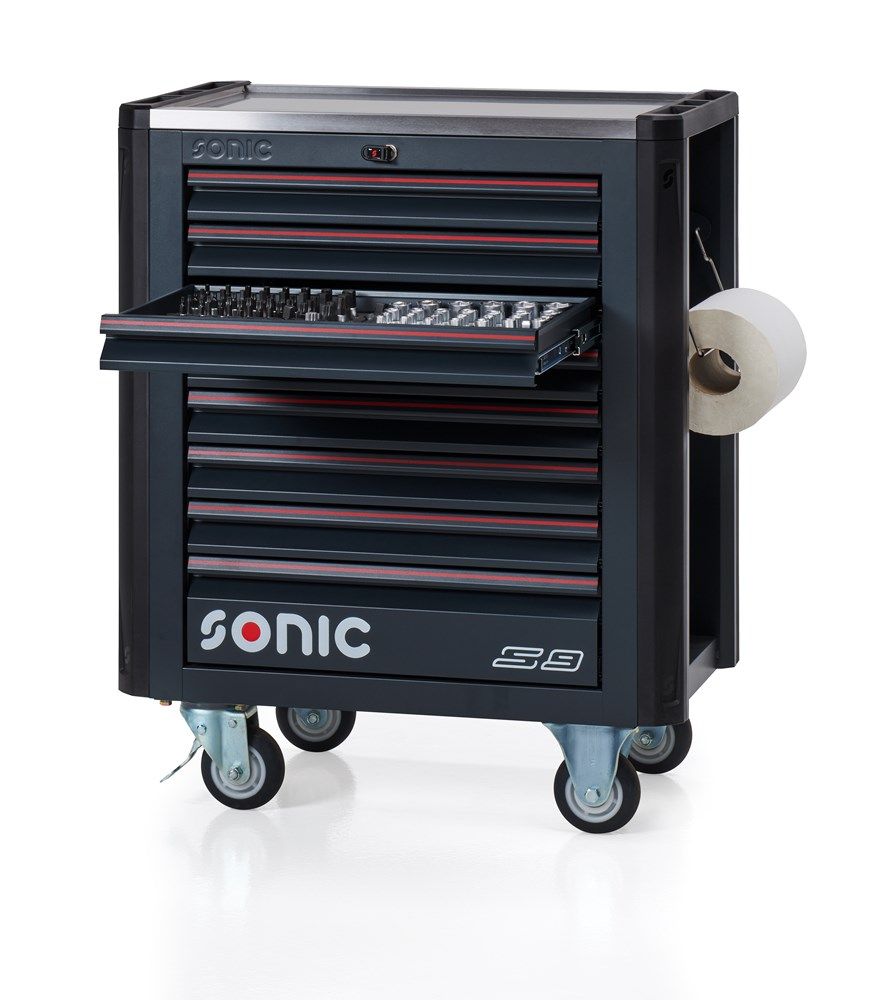 Sonic 738477 Carro de herramientas NEXT S9 lleno 384 piezas