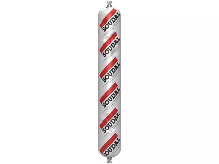 Soudal 100254 Silirub 2: masilla de silicona neutra, marr&oacute;n, 1 x 600 ml