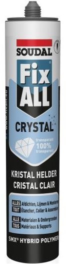 Soudal 110980 Montagekit Fix - Todo Cristal Transparente 290ml