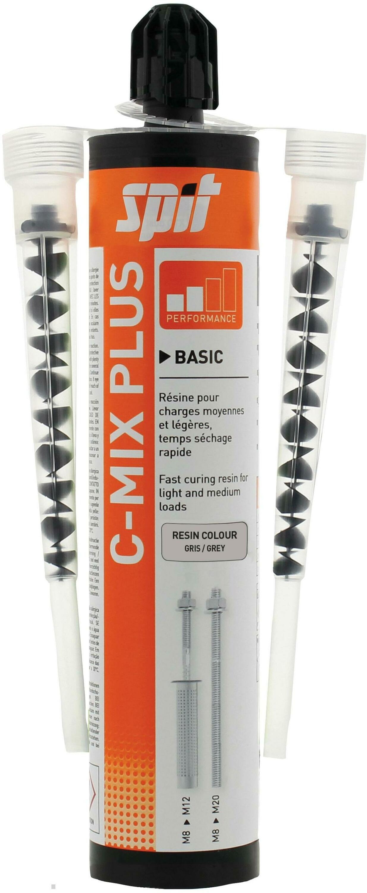 Spit Fijaciones 055866 CMix Plus 300 Cartucho de anclaje químico + Boquilla