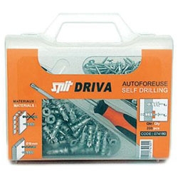Spit Fijaciones 074180 DRIVA TP12 Taco para cartón yeso + tornillo, cabeza plana, en caja 200 uds.