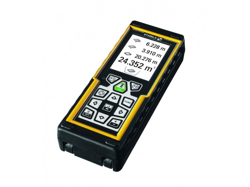 Stabila 18562 LD520 Telémetro láser 200 m con detección digital de objetivos mediante cámara integrada con visor
