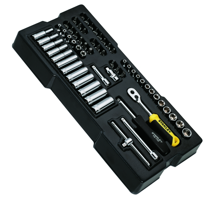 Stanley STMT1-74175 Juego de llaves de vaso para transmódulos 1/4â€ 60 piezas