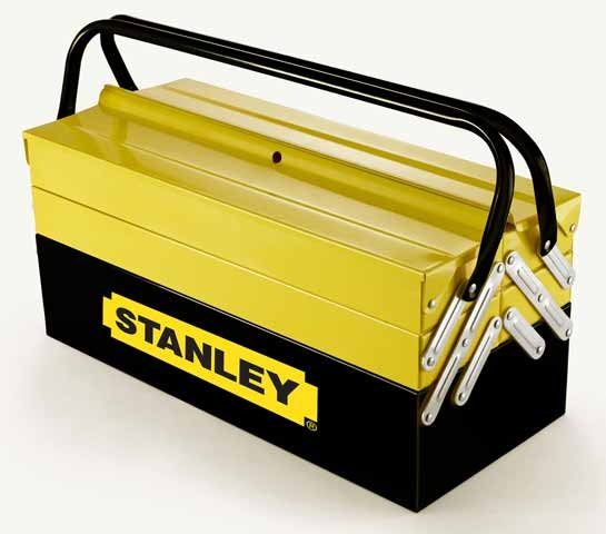 Stanley 1-94-738 Maletín para herramientas Cantilever metálico - 5 cajones