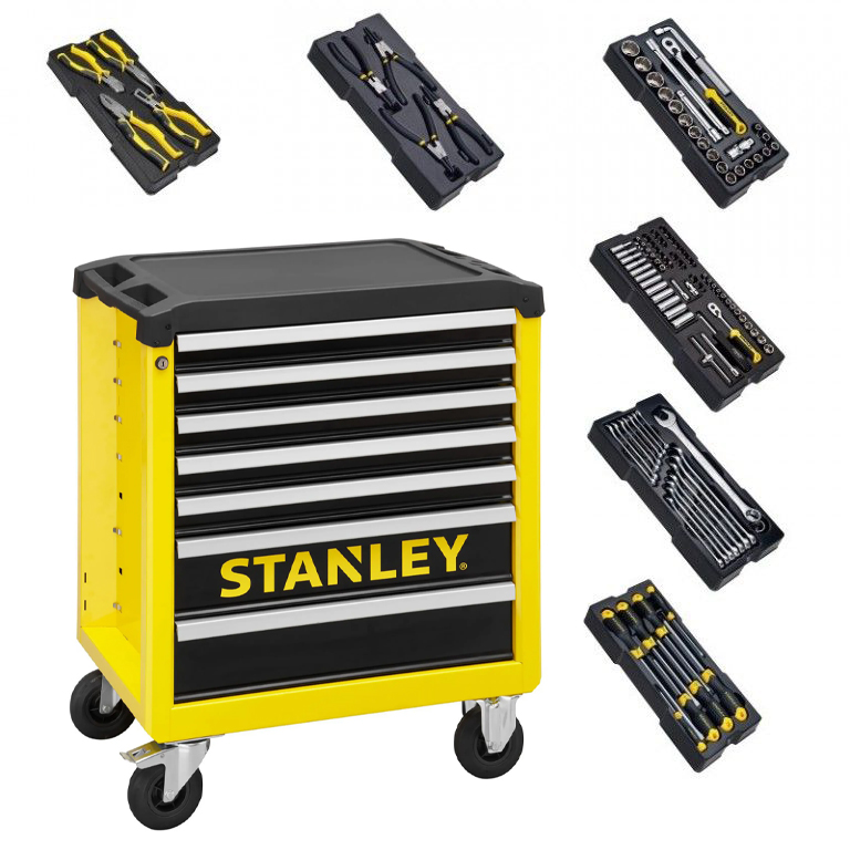 Stanley STHT6-80827 - Transmodule Carro de herramientas con 7 cajones con 6 módulos