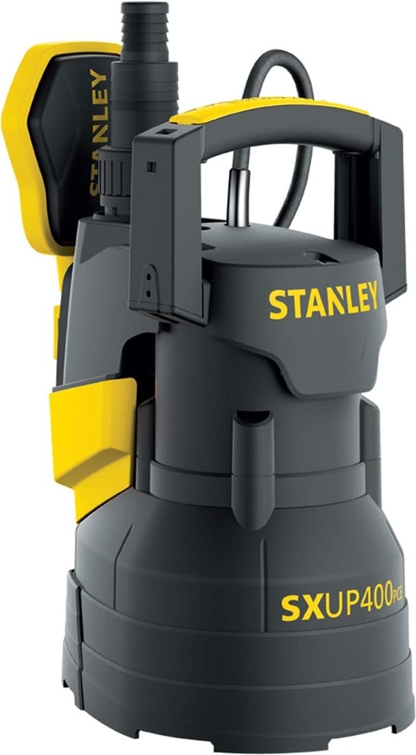 Stanley 51766 Bomba sumergible de pl&aacute;stico SXUP400PCE, 230 V, 400 W, IPX8, con cable de alimentaci&oacute;n de 10 m incluido