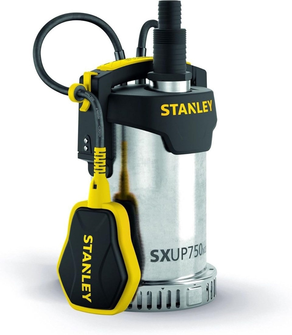 Stanley 51768 Bomba sumergible SXUP750XCE de acero inoxidable, 230 V, 750 W, IPX8, con cable de alimentaci&oacute;n de 10 m incluido