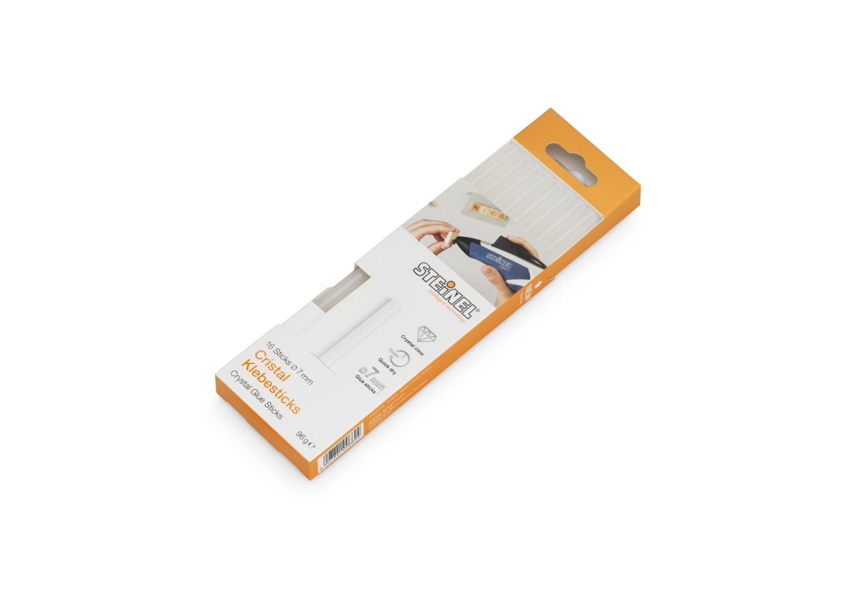 Steinel 006624 Cartuchos de pegamento Cristal 7mm 96g 16ST