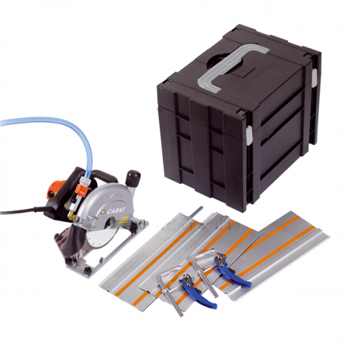 Carat MZMB18APRO TC-1800 Sierra manual para azulejos + disco de diamante + 3 x carril 400 mm