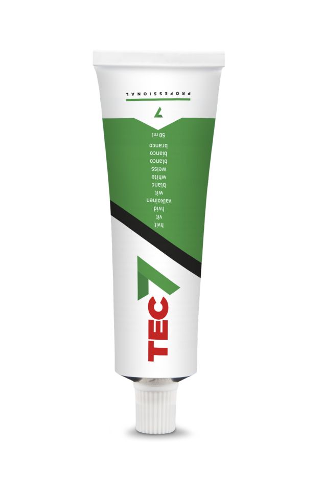 TEC7 535203924 Blanco Tubo sellador de montaje 50ml blister 6pcs