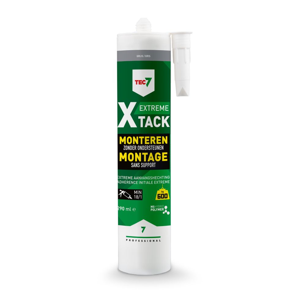 TEC7 534535000 X-Tack Gris Cartucho de sellador de montaje 290 ml