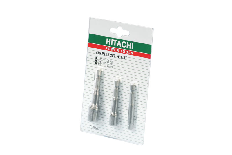 HiKOKI Accesorios 751970 Juego de adaptadores para vasos 1/4-3/8"-1/2