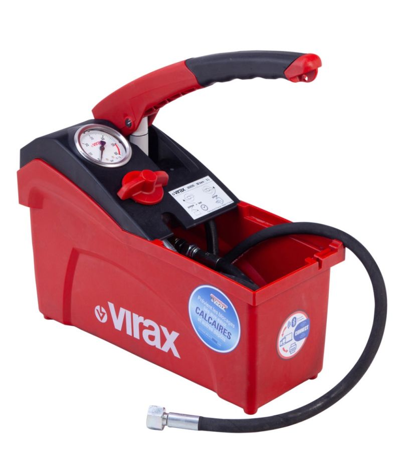VIRAX 262036 Bomba de prueba manual 50 bar 5 L
