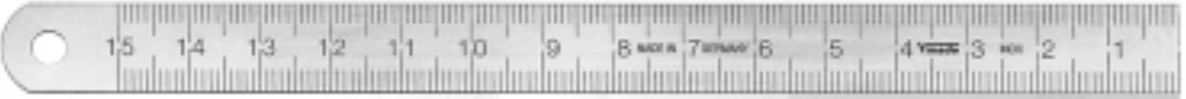 Vogel 1011010020 Regla de acero inoxidable 200x13x0,5mm Tipo A = mm/mm