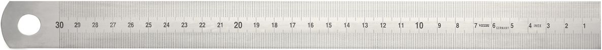 Vogel 1019010300 Regla acero inoxidable 3000x30x1,0mm Tipo A= mm/mm