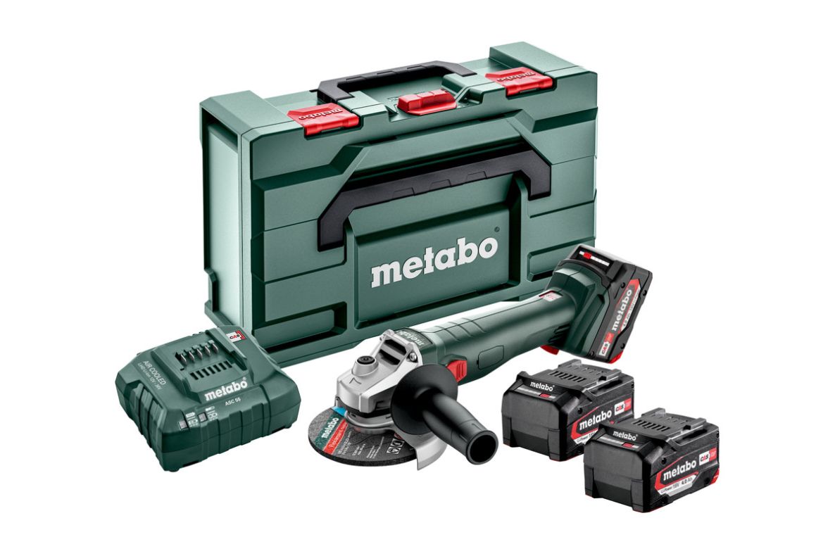 Metabo 602249960 Amoladora W 18 L 9-125 Quick Accu 18 Voltios 4,0 Ah Li-ion