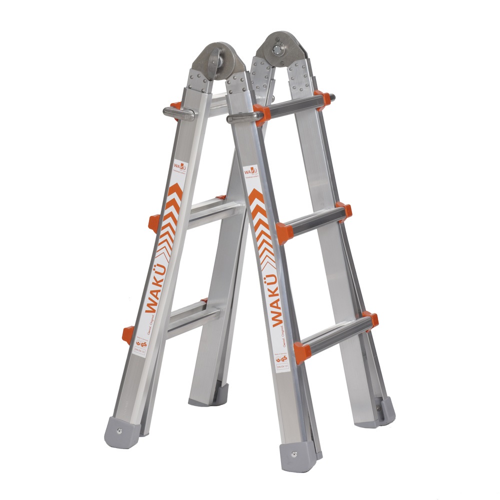 Waku 1413800100 4 x 3 Escalera telescópica