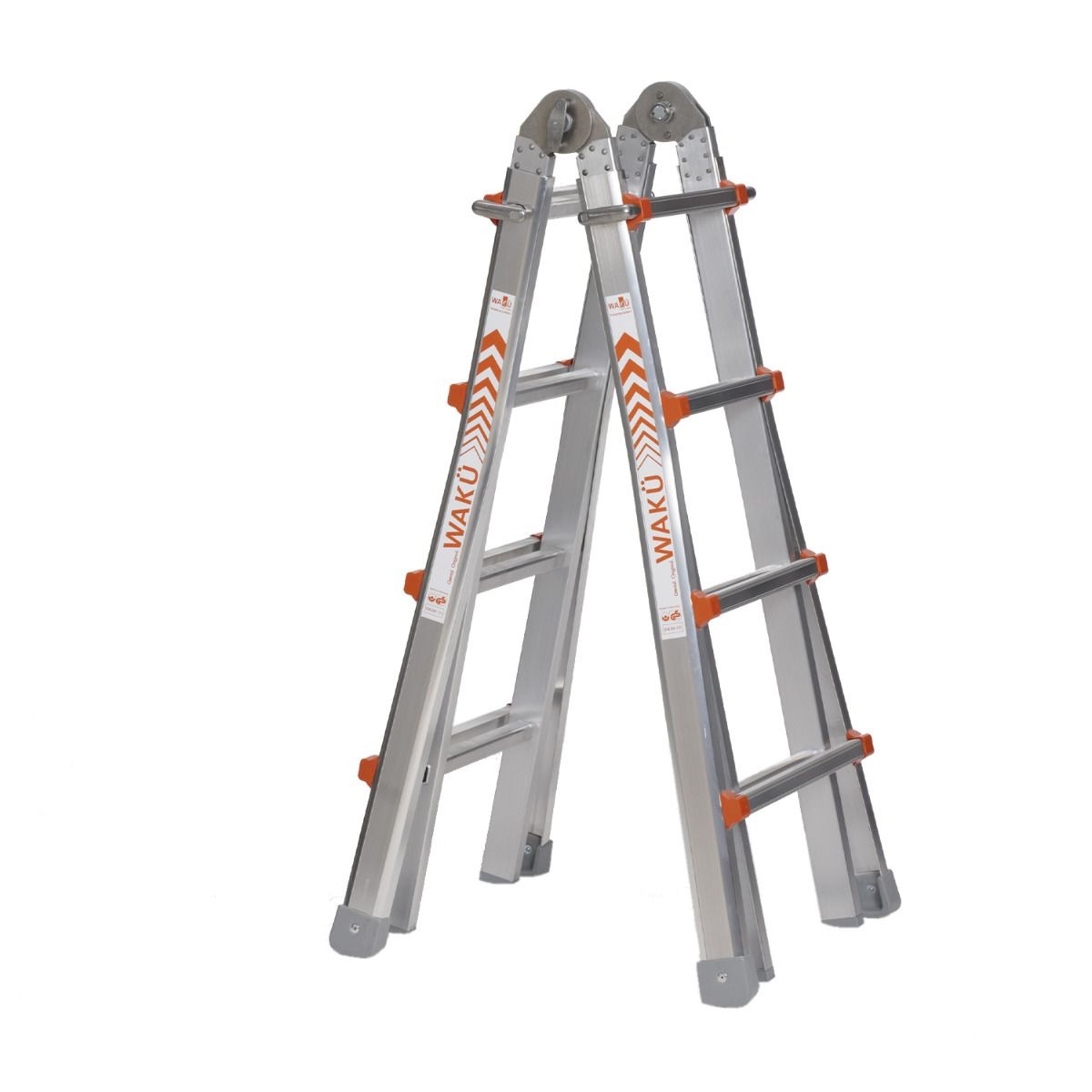 Waku 1413800101 Escalera telescópica 4 x 4