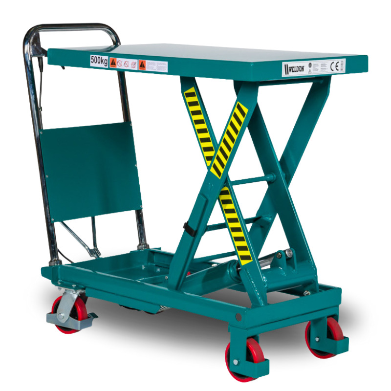 Weldon 300HT Mesa elevadora 300kg Ruedas PU 855x500mm