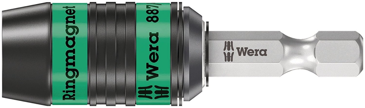 Wera 05073511001 887/4 RR SB Portapuntas universal Rapidaptor con anillo magnético, 1/4 "x57mm