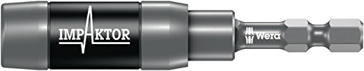 Wera 05073990001 897/4 Impaktor R Soporte para Impaktor con anillo de sujeción e imán anular 1/4 "x75mm