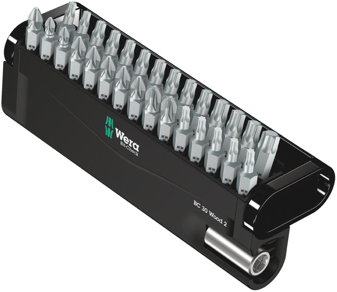 Wera 05057432001 Bit-Check 30 Madera 2, 30 piezas
