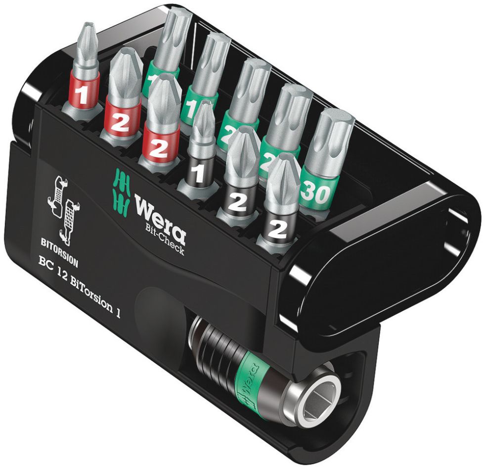 Wera 05057420001 Bit-Check 12 BiTorsion 1, 12 piezas