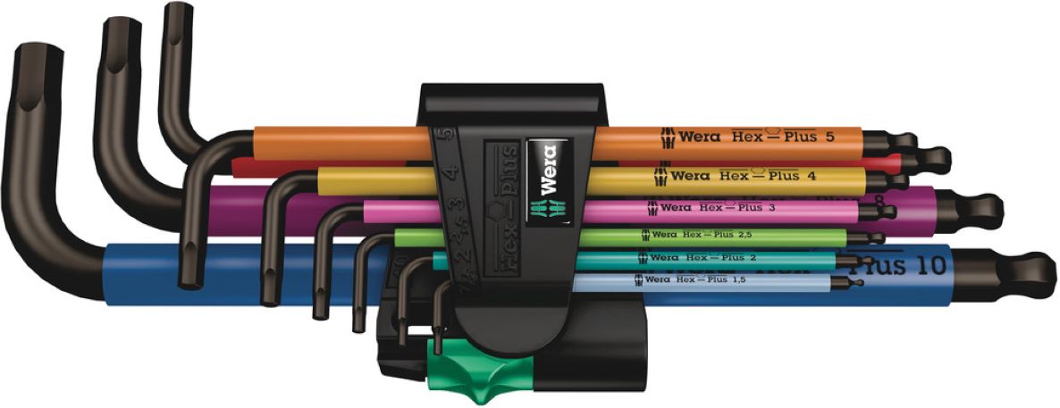 Wera 05022089001 950 SPKL/9 SM N Juego de llaves fijas multicolor, 9 piezas