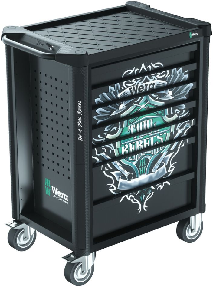 Wera 05150130001 9700 Herramienta Carro de taller Rebel 1, 78 piezas