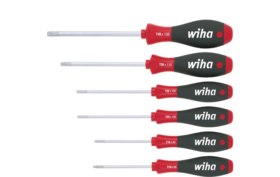 Wiha 07155 362K6SO Juego de destornilladores SoftFinish Torx 6 piezas