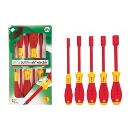 Wiha 29466 322K5 Juego de llaves hexagonales SoftFinish VDE 5 piezas