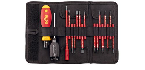 Wiha 36791 2872T18 SoftFinish slimVario Ranurado/Pozidrive/Pozidrive-XENO/Torx VDE 18 piezas en estuche