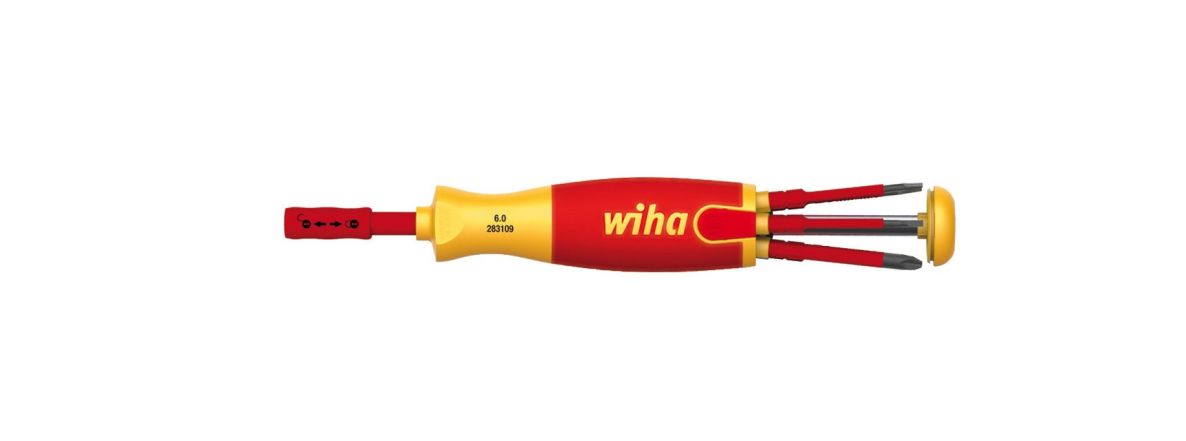 Wiha 38611 Portapuntas magnético LiftUp Electric con 6 puntas finas