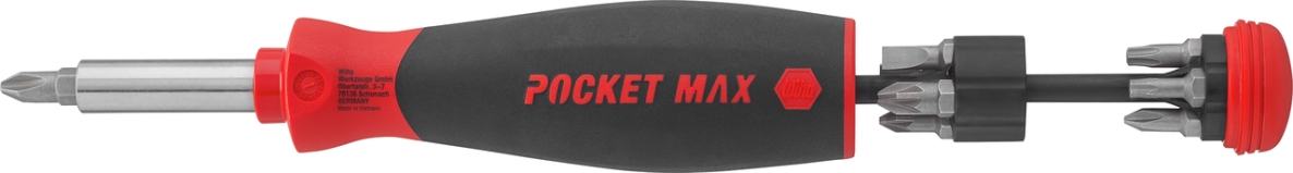 Wiha 45292 Destornillador con depósito de puntas PocketMax